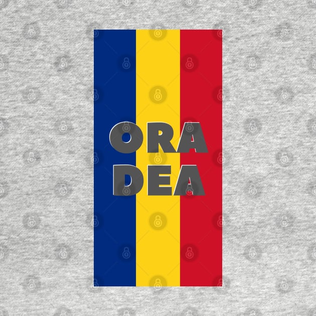 Oradea City in Romanian Flag Vertical by aybe7elf